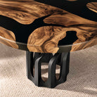 Dining Table with Diadem 28.5" H Metal Table Base - Interior
