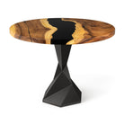 Dining Table with Frost 28.5" H Metal Table Base - white background