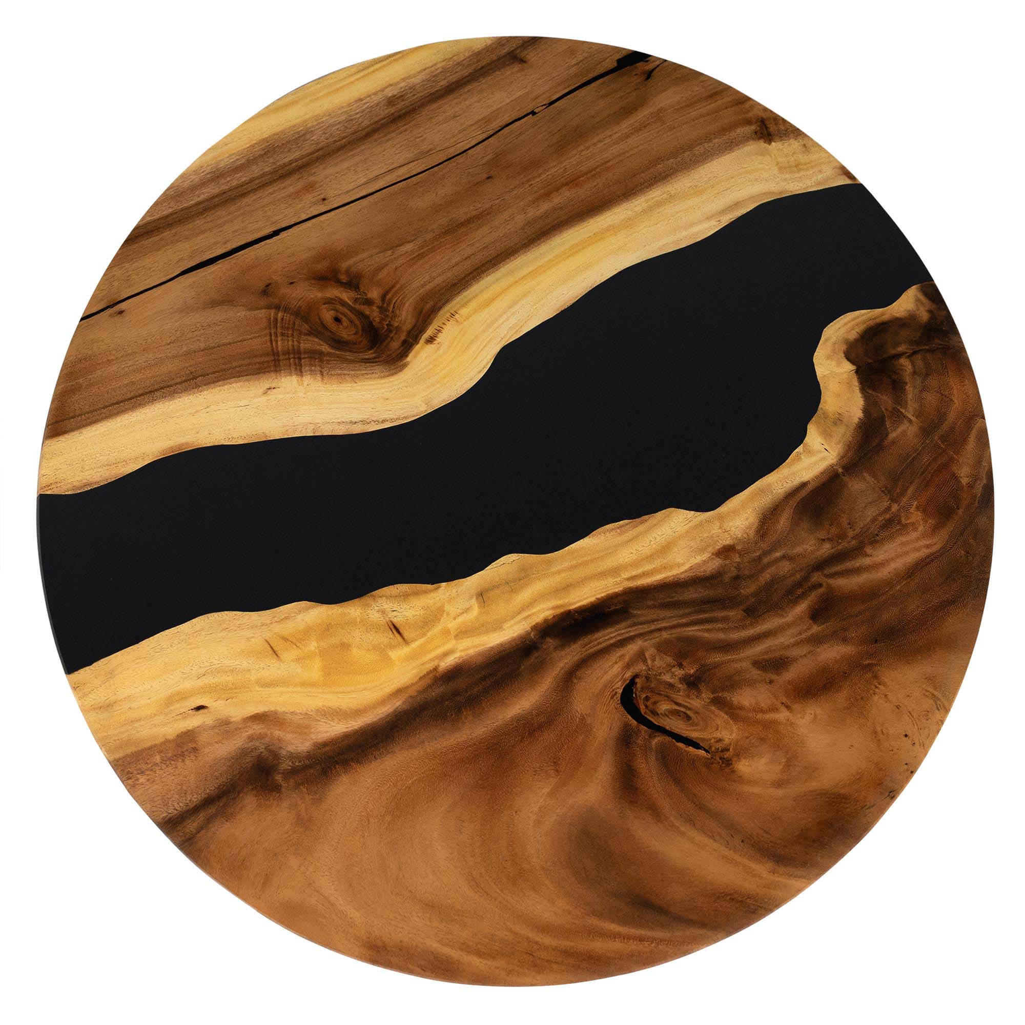 Dining Table with Frost 28.5" H Metal Table Base - 41" Round Epoxy Table Top