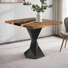 Dining Table with Frost 28.5" H Metal Table Base - interior