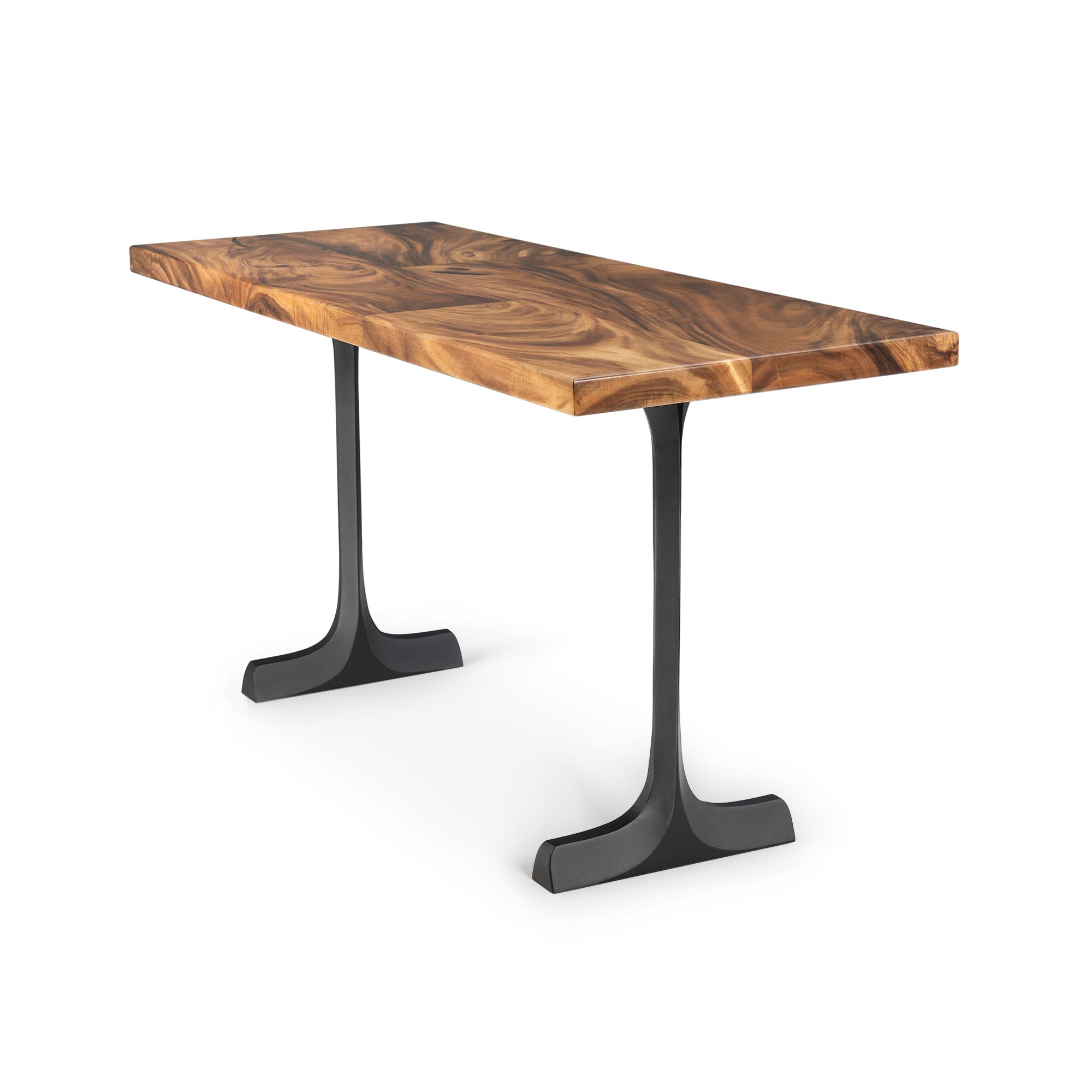 Dining Table with Goblet 28.5" H Metal Table Legs - white background