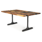 Dining Table with Goblet 28.5" H Metal Table Legs - white background