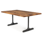 Dining Table with Goblet 28.5" H Metal Table Legs - white background