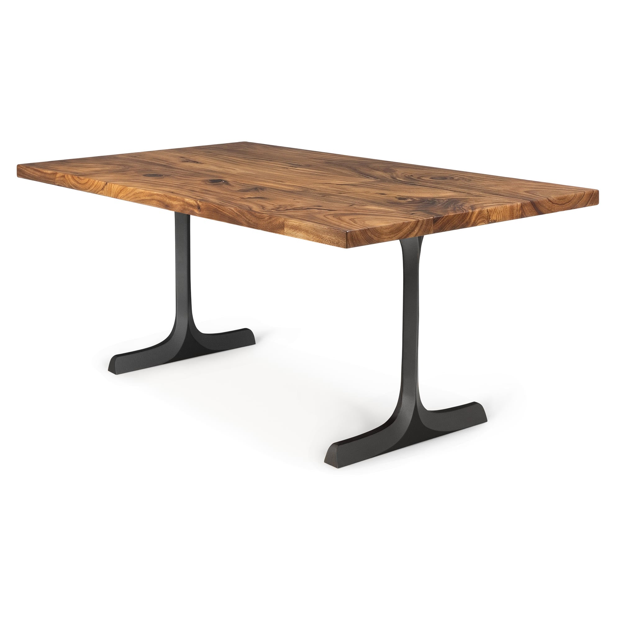 Dining Table with Goblet 28.5" H Metal Table Legs - white background