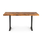 Dining Table with Goblet 28.5" H Metal Table Legs - white background