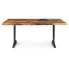 Dining Table with Goblet 28.5" H Metal Table Legs - white background