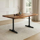 Dining Table with Goblet 28.5" H Metal Table Legs - thumb