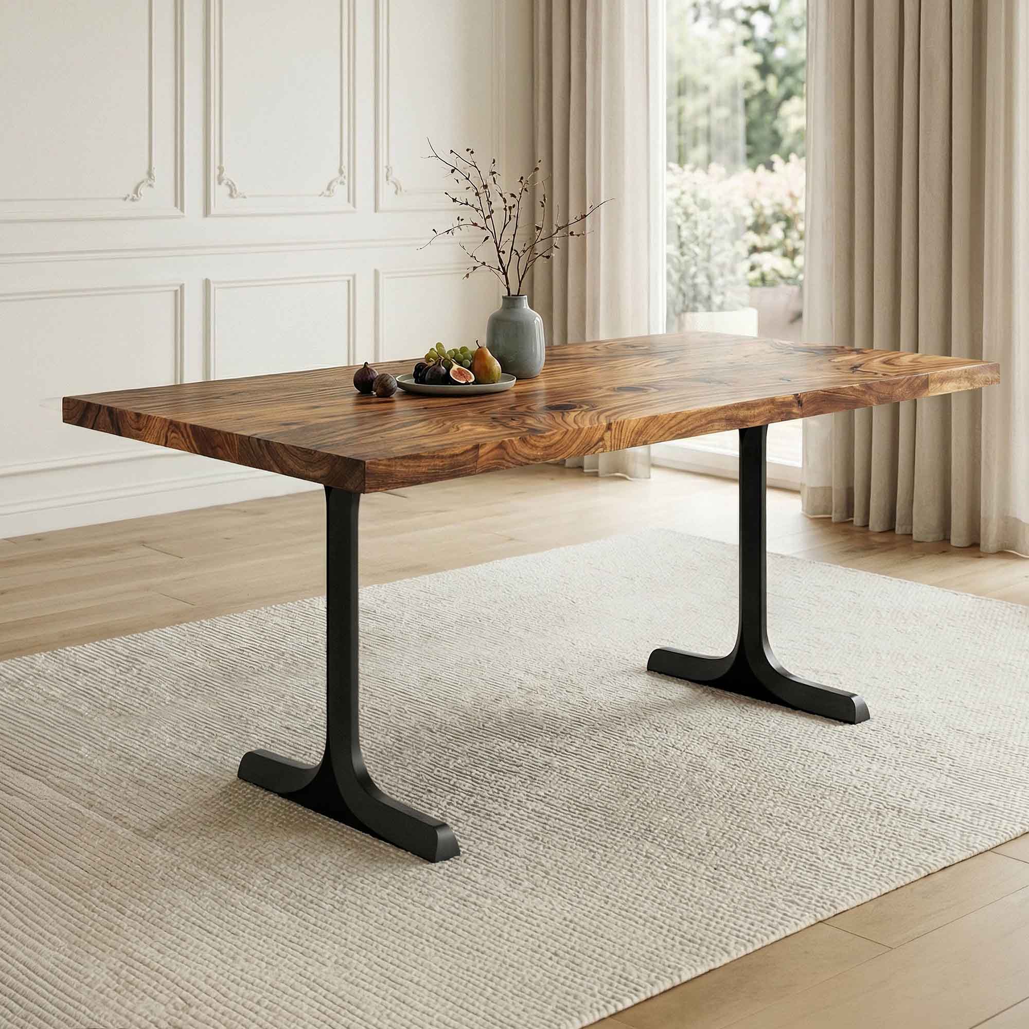 Dining Table with Goblet 28.5" H Metal Table Legs - thumb