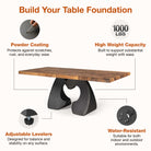 Features of Dining Table with Kraig 28.5" H Metal Table Base