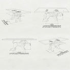 Dining Table with Leo 28.5" H Metal Table Base for Large Rectangular Top - 3d drawings