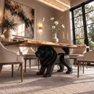 Dining Table with Leo 28.5" H Metal Table Base for Large Rectangular Top
- interior
