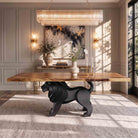 Dining Table with Leo 28.5" H Metal Table Base for Large Rectangular Top
- interior