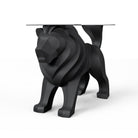 Dining Table with Leo Metal Table Base for Natural Wooden Top - White Background 