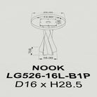 Dining Table with Nook 28.5" H x 16" L Table Base  - 3d drawings