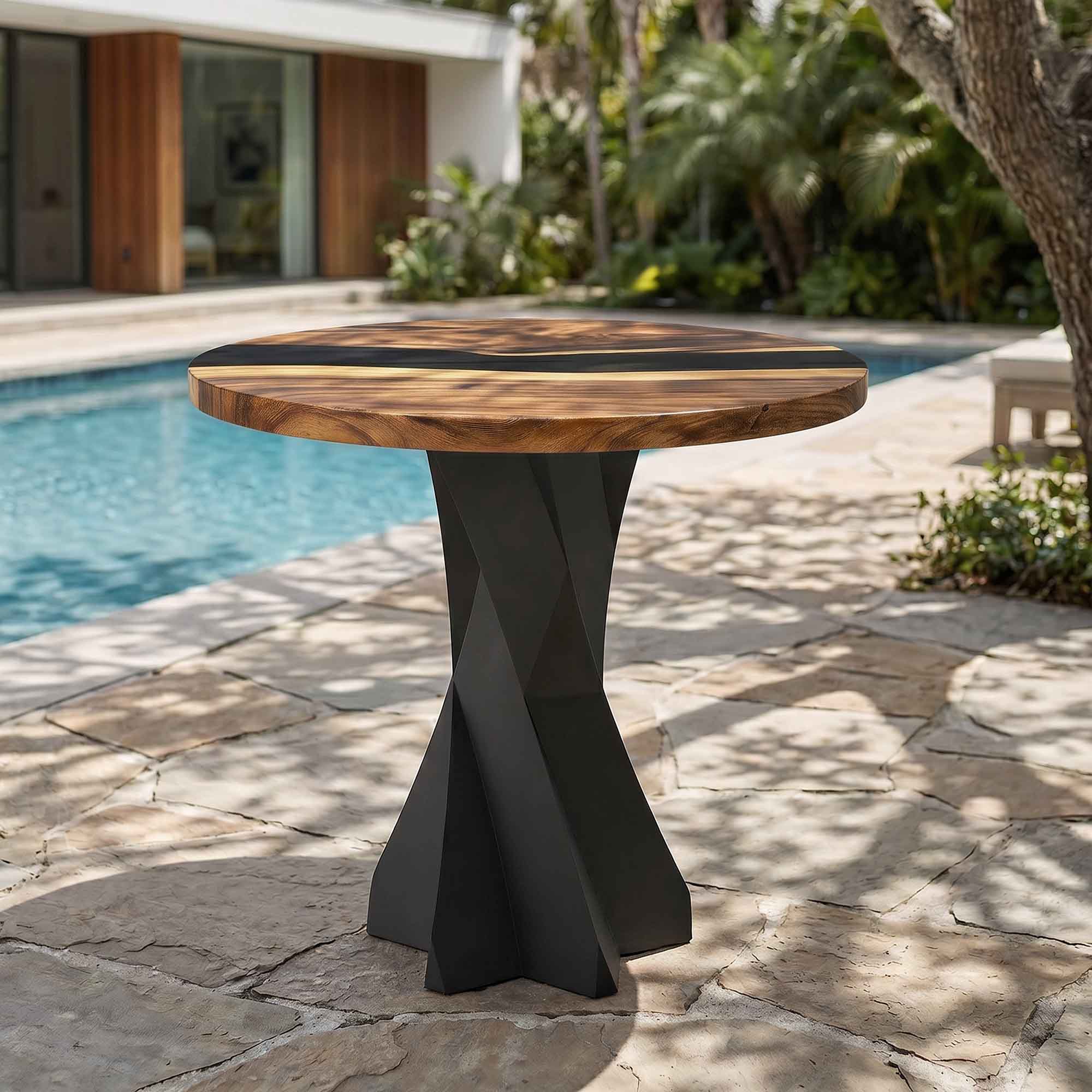 Dining Table with Nook 28.5" H x 16" L Table Base interior