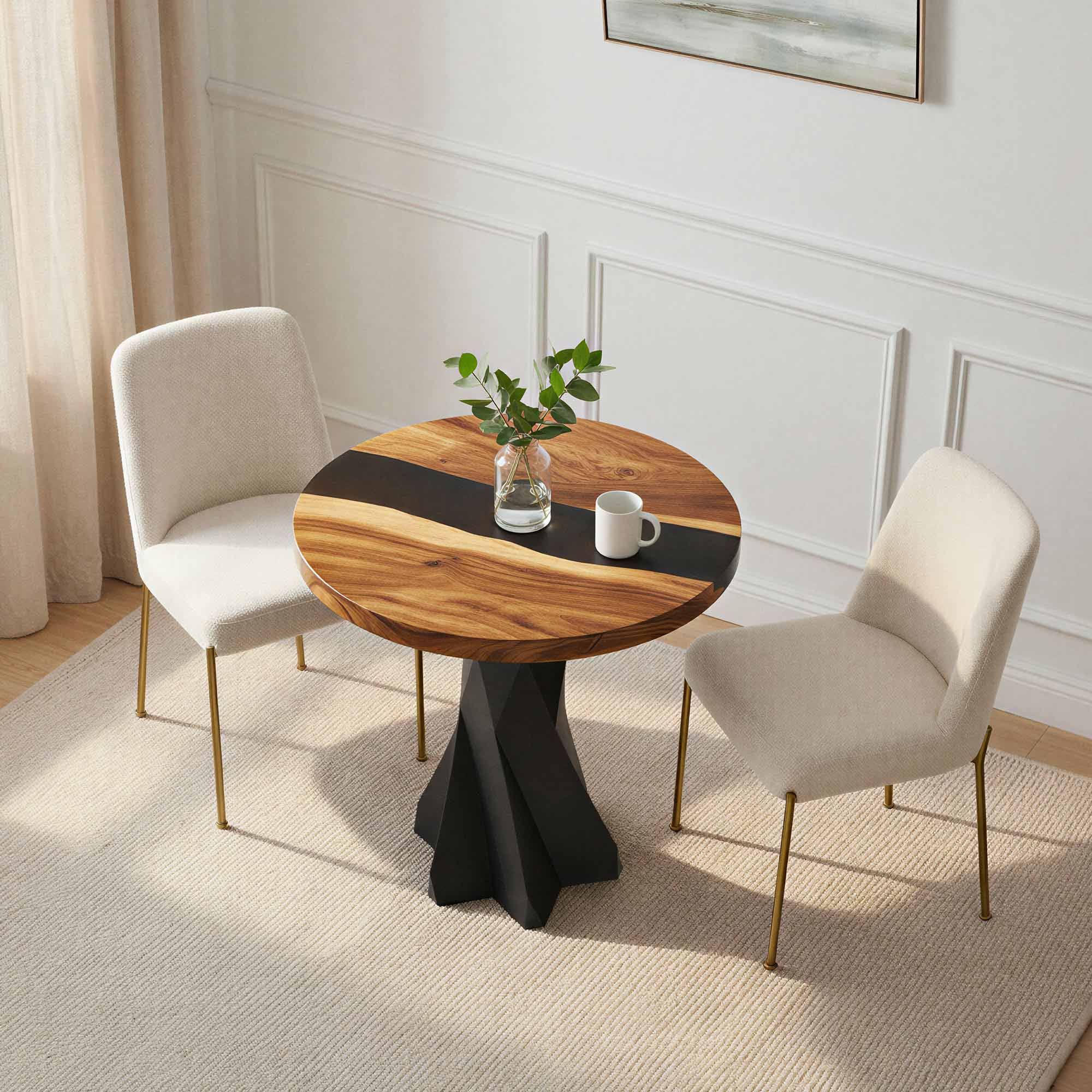 Dining Table with Nook 28.5" H x 16" L Table Base