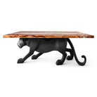 Dining Table with Panthera 28.5" Metal Table Base for Modern Kitchen - white background