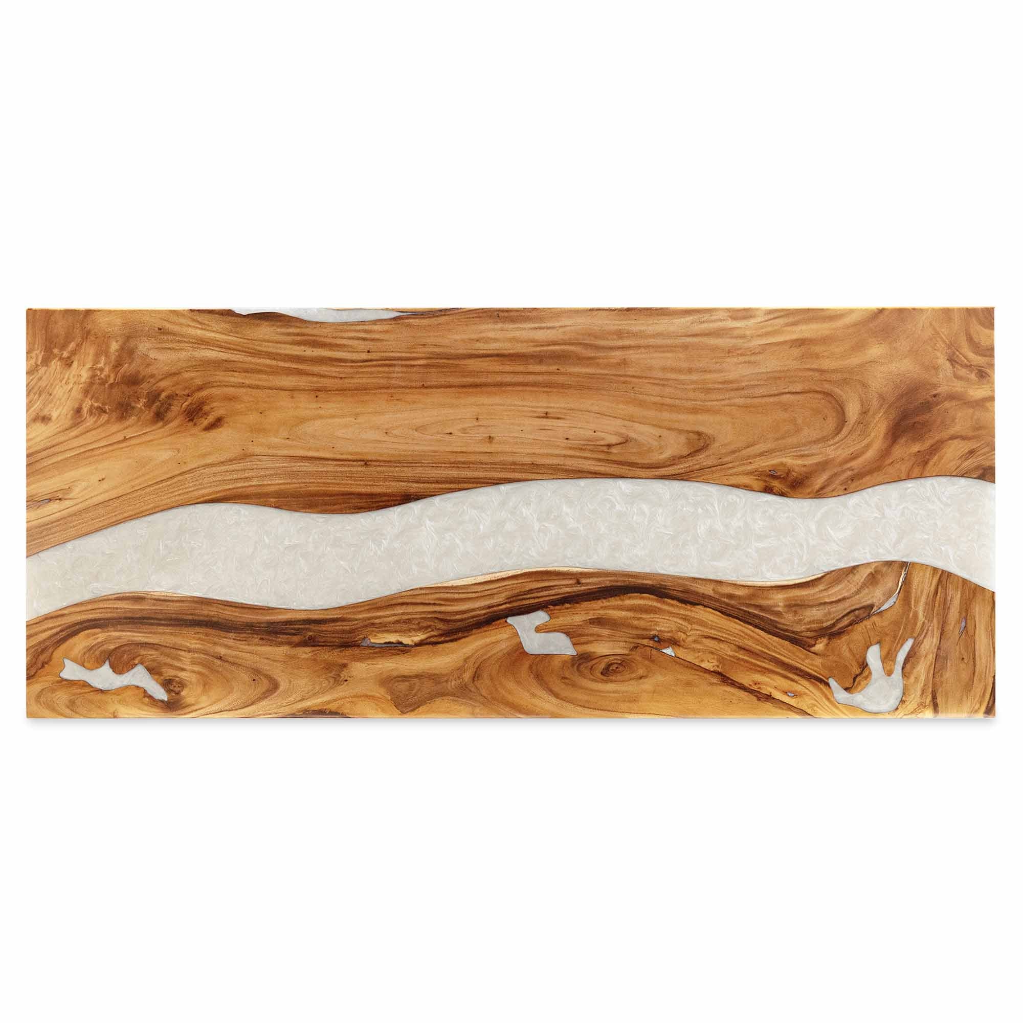 Dining Table with Panthera 28.5" Metal Table Base for Modern Kitchen - only top white background