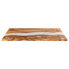 Dining Table with Panthera 28.5" Metal Table Base for Modern Kitchen - only top white background