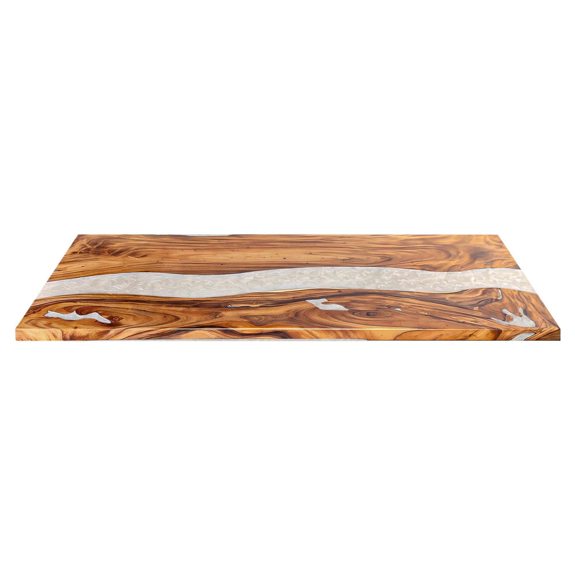 Dining Table with Panthera 28.5" Metal Table Base for Modern Kitchen - only top white background