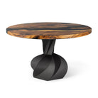 Dining Table with Papao 28.5" H Steel Table Base - round top white background