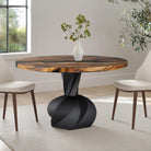 Dining Table with Papao 28.5" H Steel Table Base - thumb