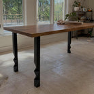 Dining Table with Pascal 28.5" H Metal Table Base - butcher block table top Customer feedback