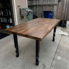Dining Table with Pascal 28.5" H Metal Table Base - butcher block table top Customer feedback