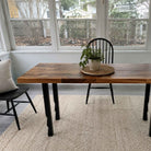 Dining Table with Pascal 28.5" H Metal Table Base - butcher block table top Customer feedback