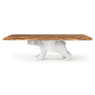 Dining Table with Polar Steel Table Base for Large Wooden Top - White background 