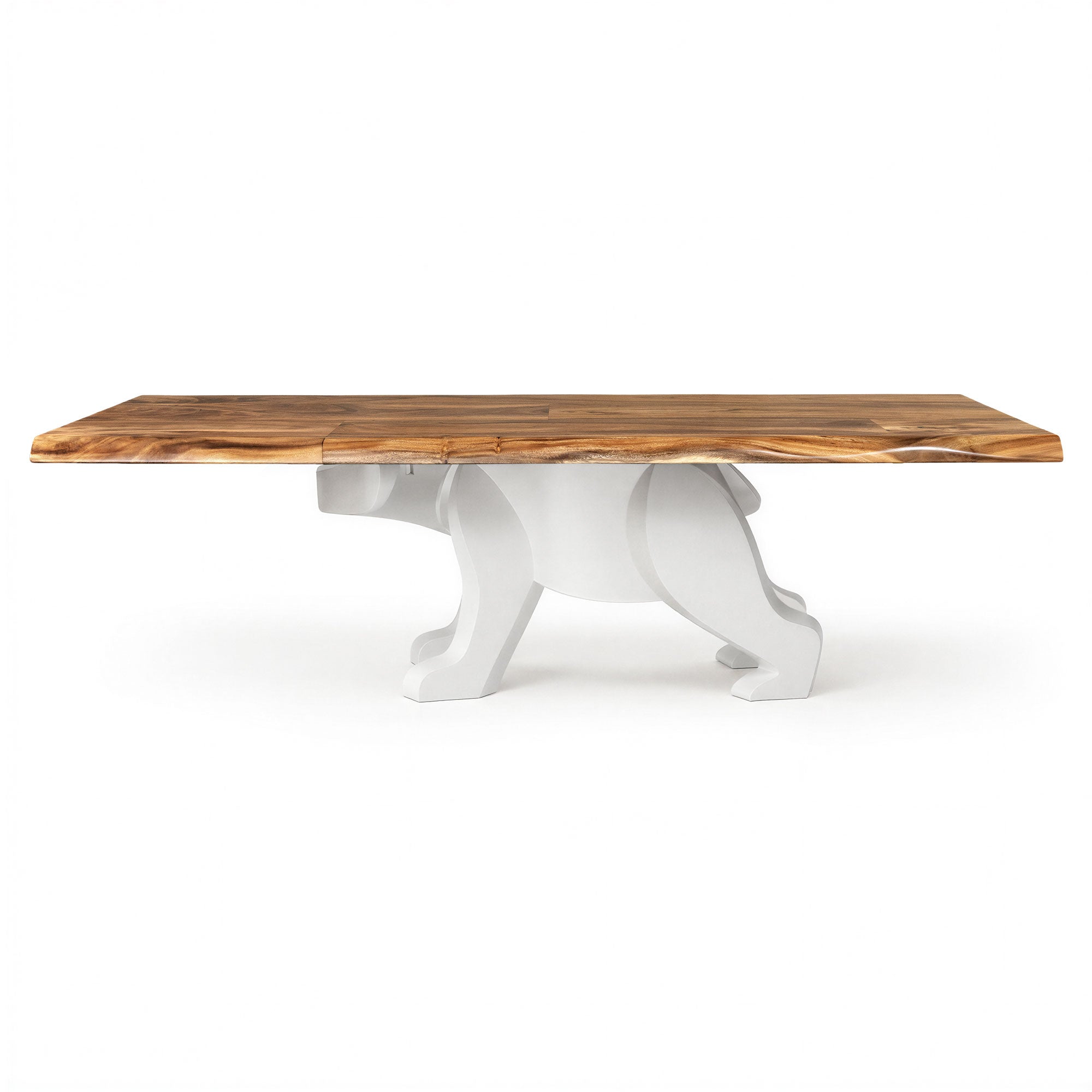 Dining Table with Polar Steel Table Base for Large Wooden Top - White background 