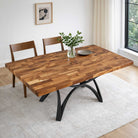 Dining Table with Spey 28.5" H Steel Table Base - butcher block table top interior