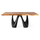 Dining Table with Wavea 28.5" H Metal Table Base - center white background 