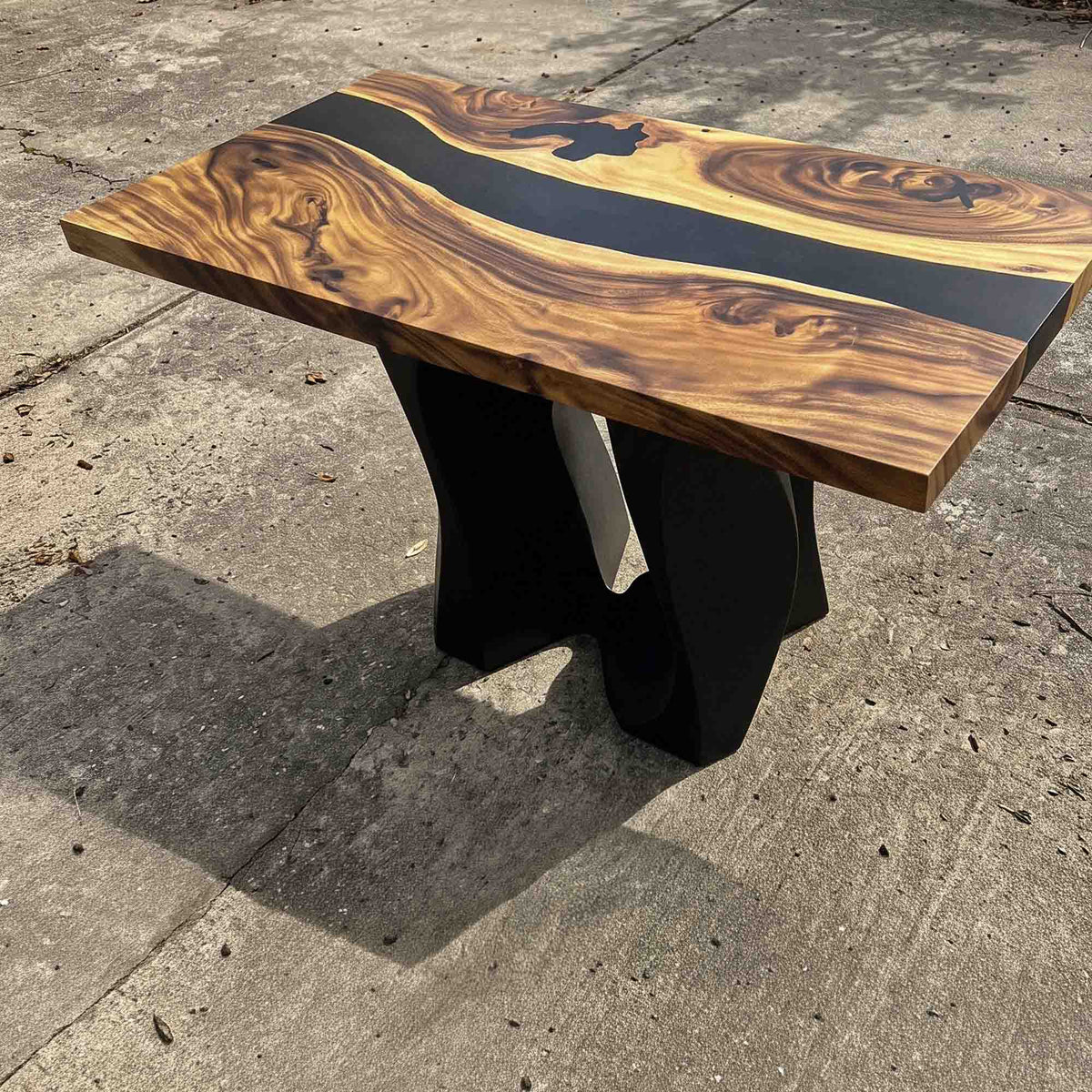End Table 29" or 48" with Carved Rock Steel Base - 301 Rocky - SRE48x24 Customer feedback