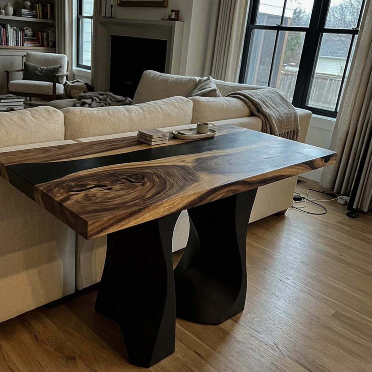 End Table 29" or 48" with Carved Rock Steel Base - 301 Rocky - SRE48x24 Customer feedback
