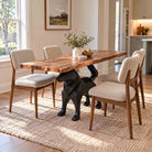 Metal Table Base Canis 28.5" H for Dining Table - BB-SRE60x24 Interior