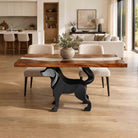 Metal Table Base Canis 28.5" H for Dining Table - Interior