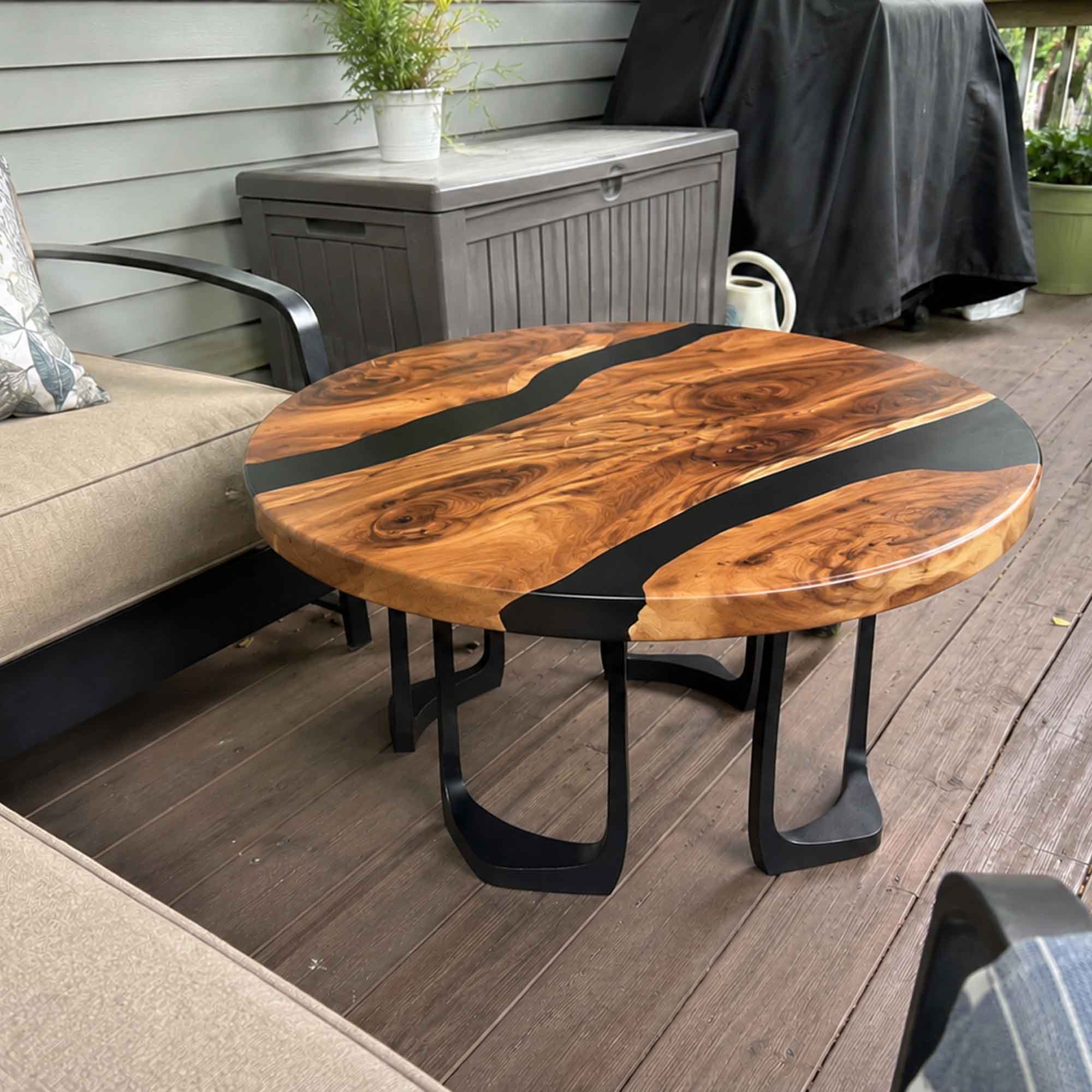 Metal Table Base Framie 16" H High Side Natural Wood Table -customer feedback