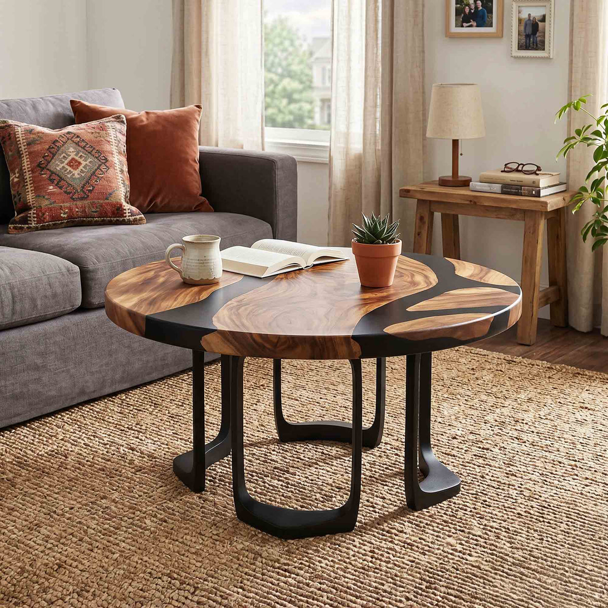 Metal Table Base Framie 16" H High Side Natural Wood Table - customer feedback
