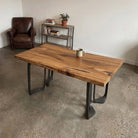 Metal Table Base Framie 16" H High Side Natural Wood Table - feedback 