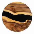 Metal Table Base Papao 16" H for Coffee Wood Table - close-up of round table top only white background