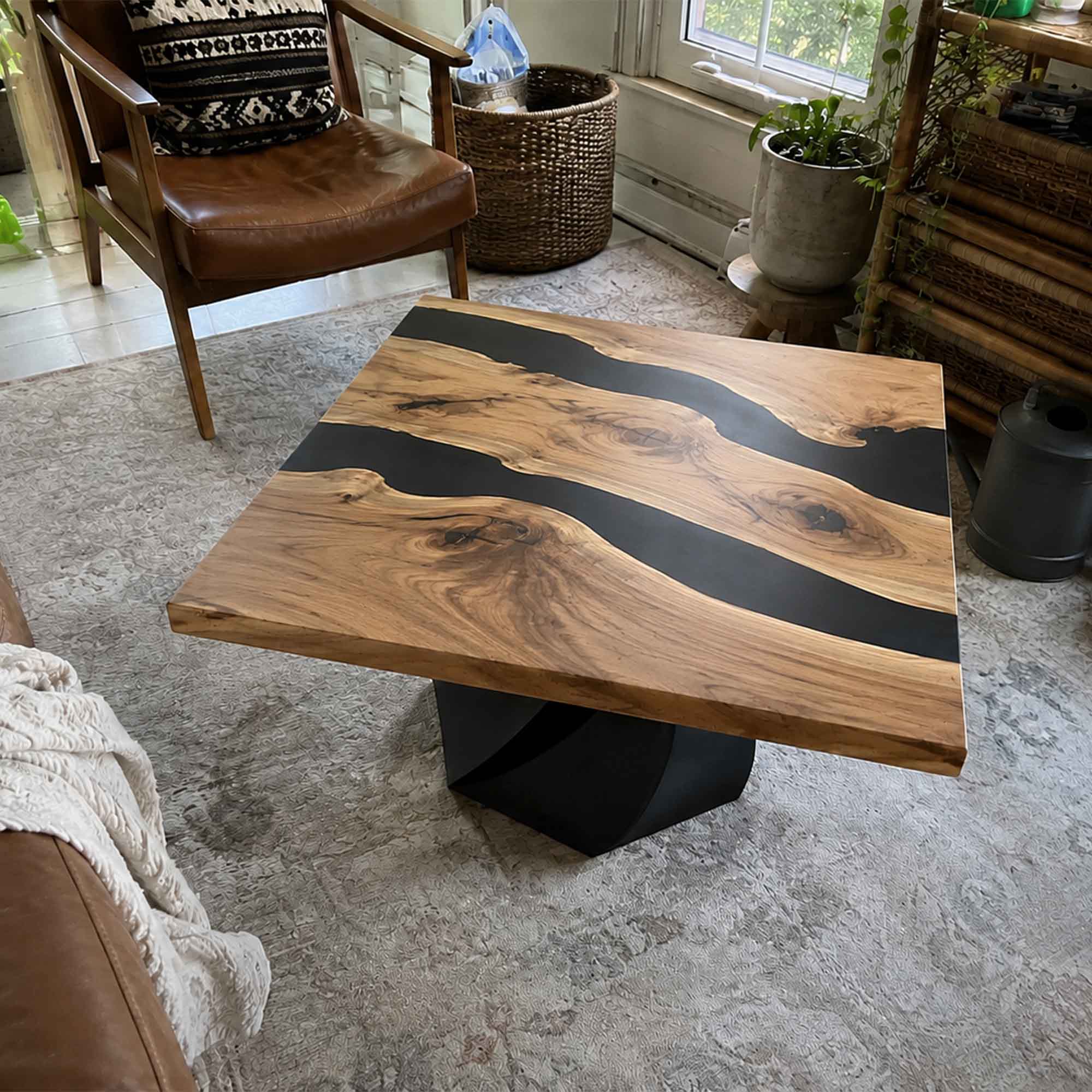 Metal Table Base Papao 16" H for Coffee Wood Table - customer feedback