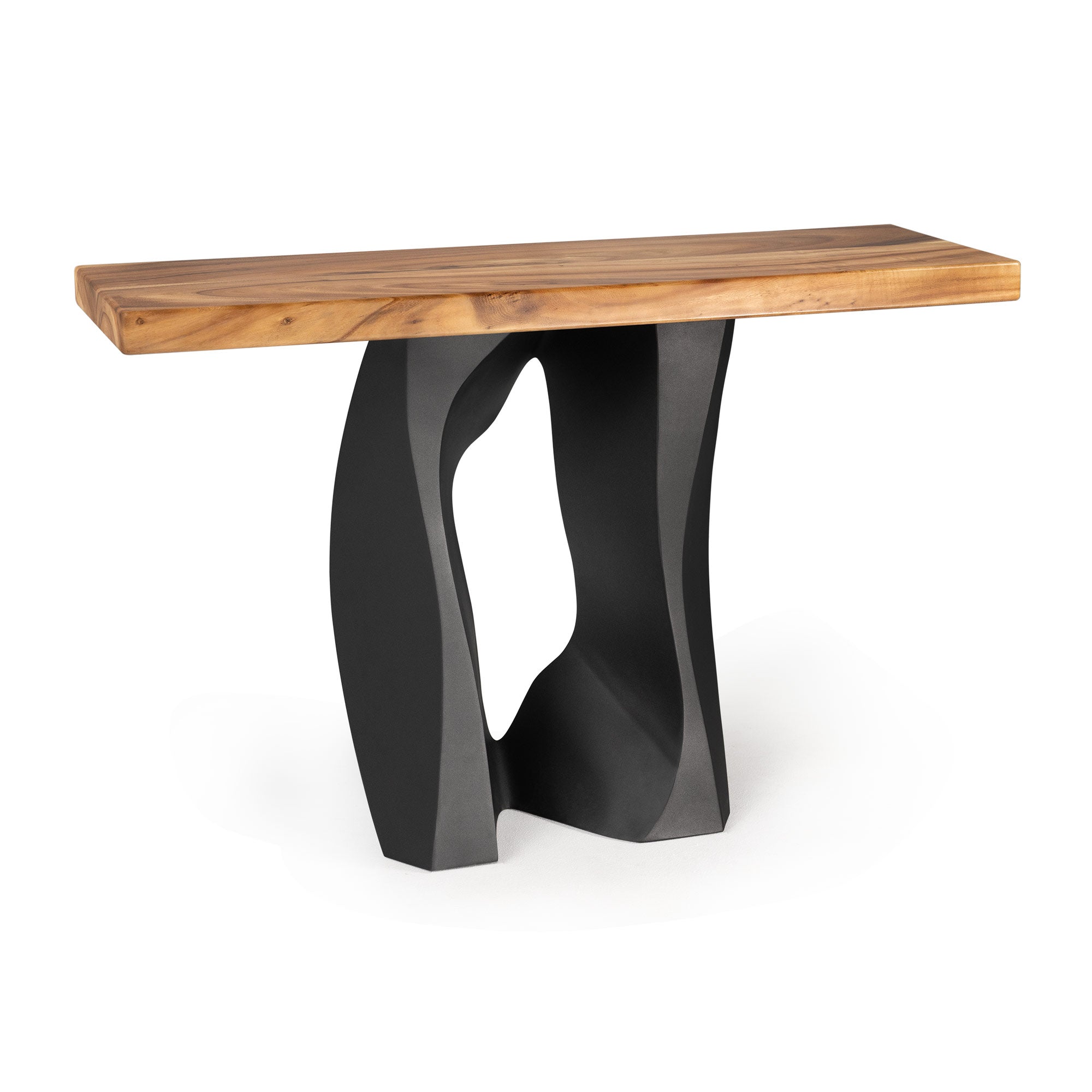 Metal Table Base Side Rocky 28.5" H for Console Table - white background side