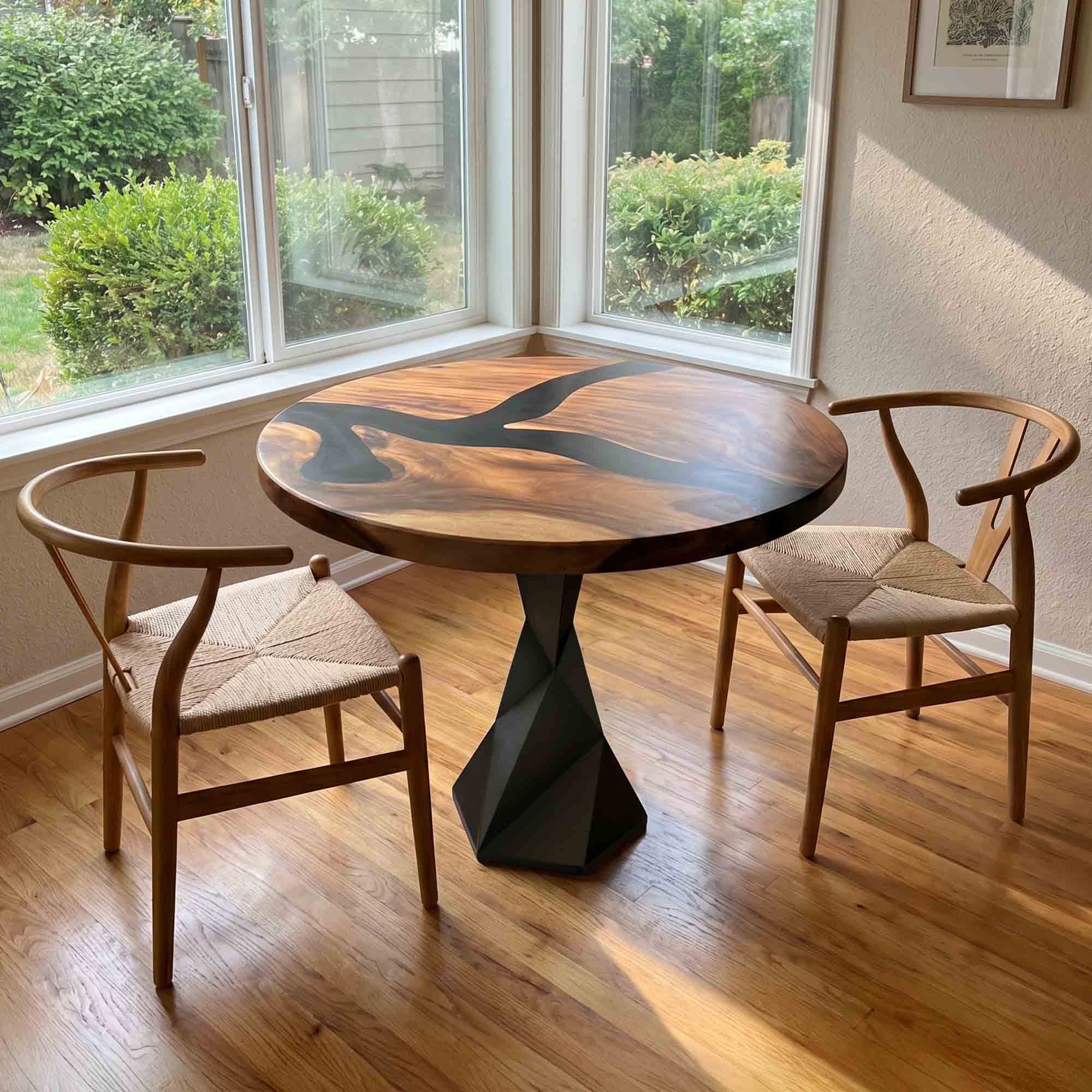 Modern Dining Table with Frost 28.5" H Steel Table Base - feedback thumbnail