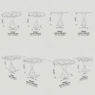 Modern Dining Table with Frost 28.5" H Steel Table Base - 3d drawings 