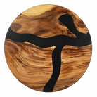 Modern Dining Table with Frost 28.5" H Steel Table Base - 35" Round Epoxy Table Top