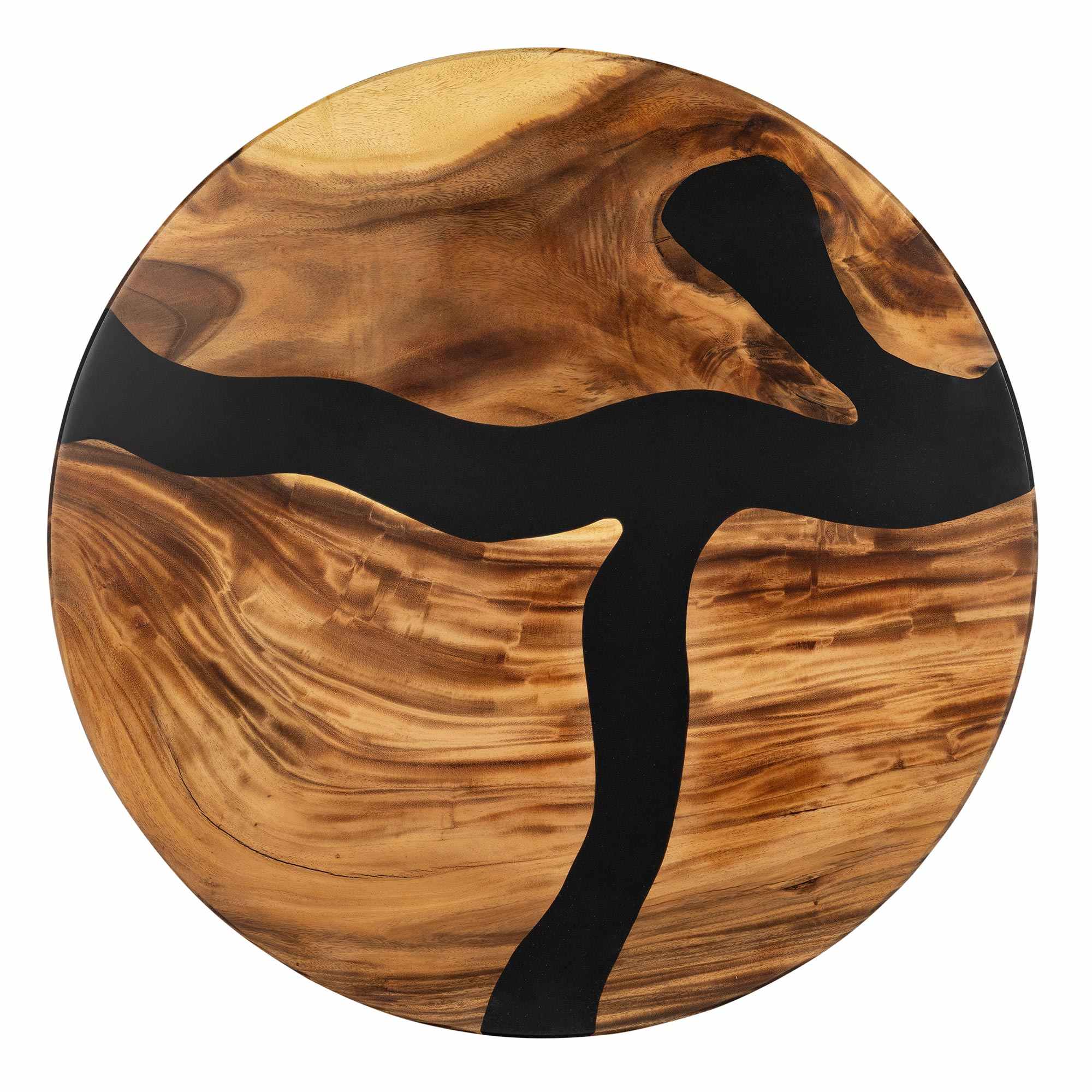 Modern Dining Table with Frost 28.5" H Steel Table Base - 35" Round Epoxy Table Top