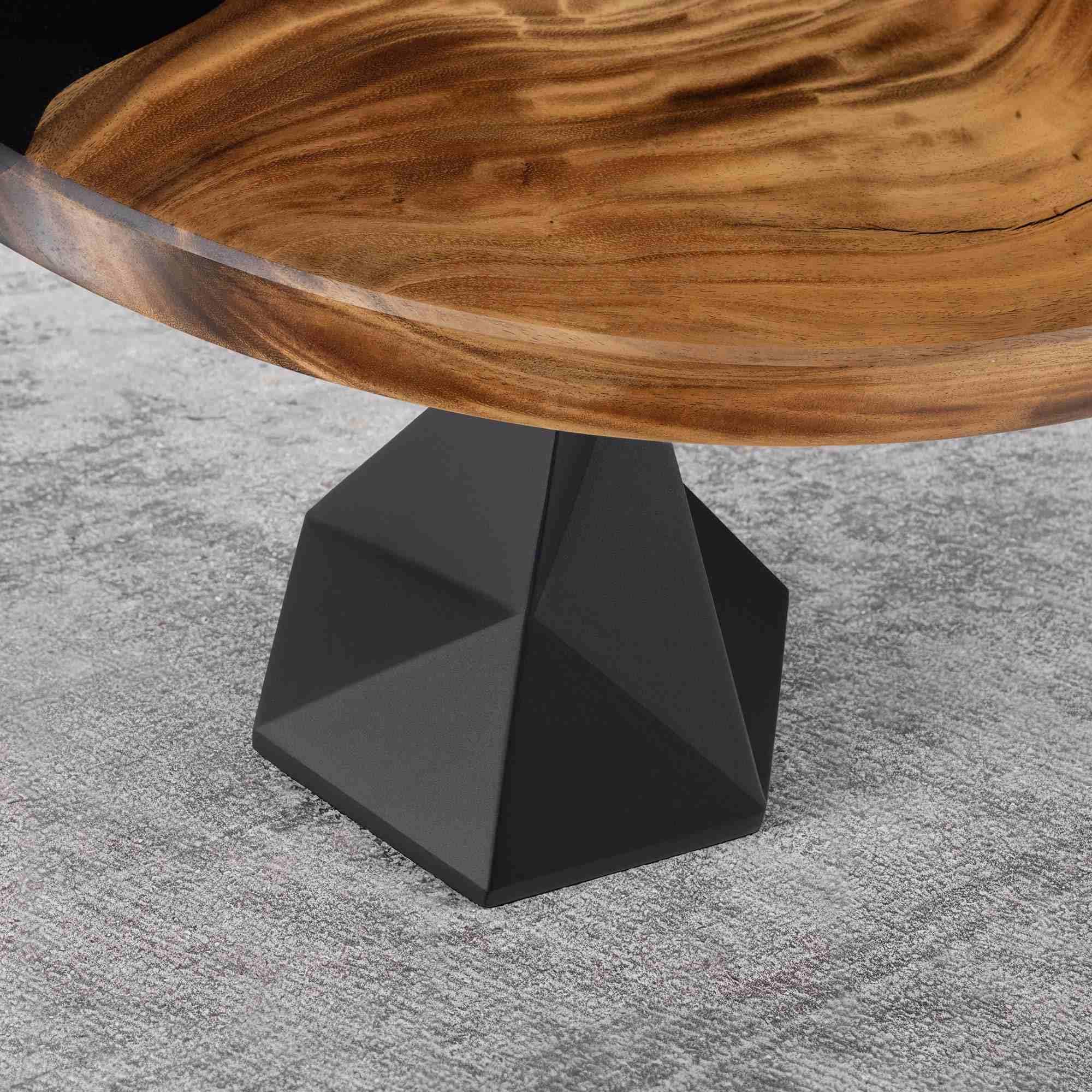 Modern Dining Table with Frost 28.5" H Steel Table Base - interior