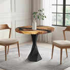 Modern Dining Table with Frost 28.5" H Steel Table Base - thumb