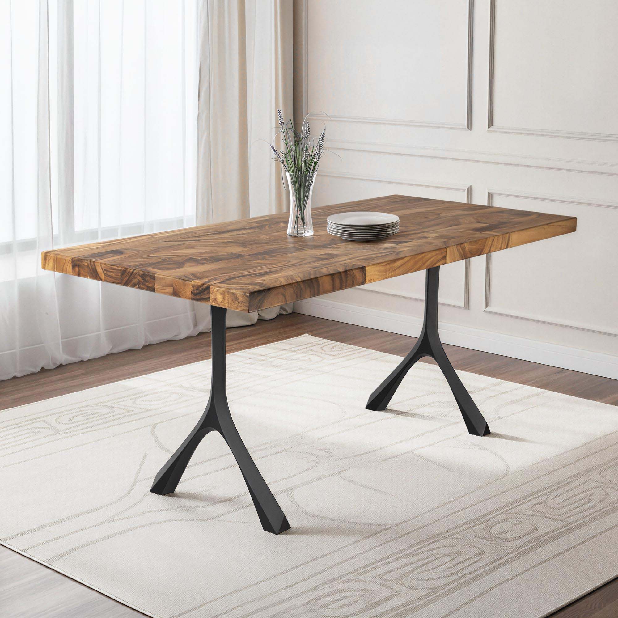 Modern Dining Table with Wilis 28.5" H Table Leg - thumb